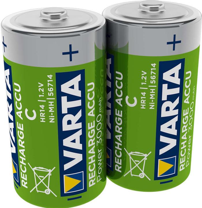 Produktbild Varta Recharge Accu Power (2 Stk., D, 3000 mAh)