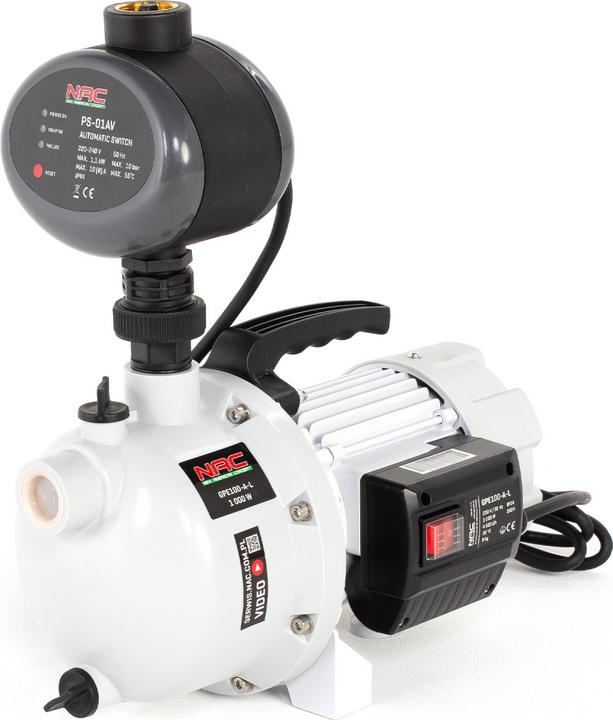Actual product image GCS Garden pump 1000W 4400L/H Automatic switch-off (Garden pump)