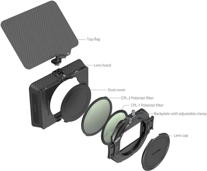 Produktbild SmallRig 4411 Matte Box with Adjustable Clamp and VND Kit (Matte Box)