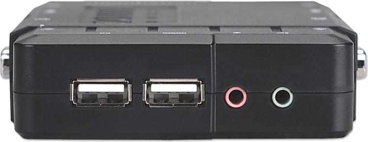 Actual product image Manhattan 4 port compact KVM switch