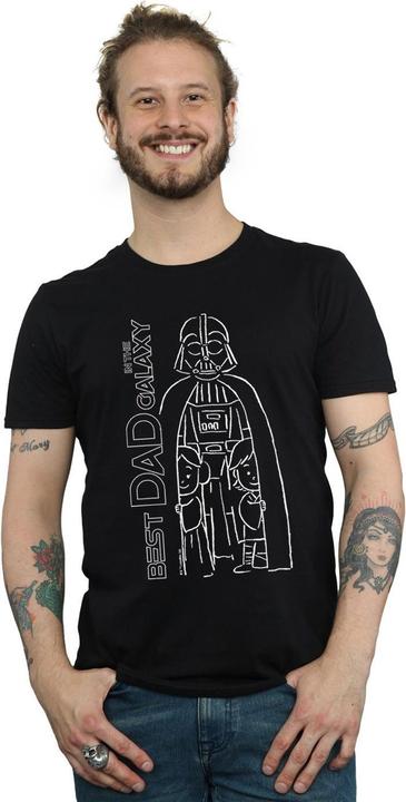 Actual product image Star Wars Mens Best Dad In The Galaxy T-Shirt (XL)