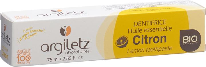 Image du produit Argiletz Dentifrice Citron Bio (75 ml)