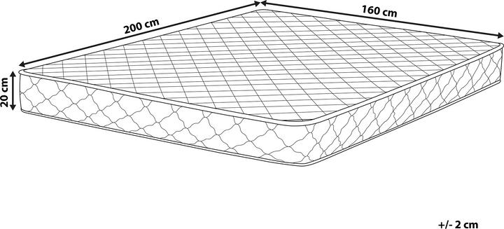 Actual product image Beliani Duo (160 x 200 cm, Spring core)