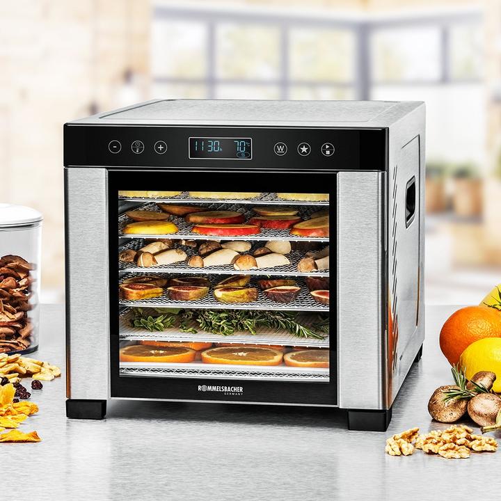 Actual product image Rommelsbacher D?rrautomat DA 950 (edelstahl/schwarz, 600 Watt, D?rrfl?che 30,5cm x 33cm pro Ebene)