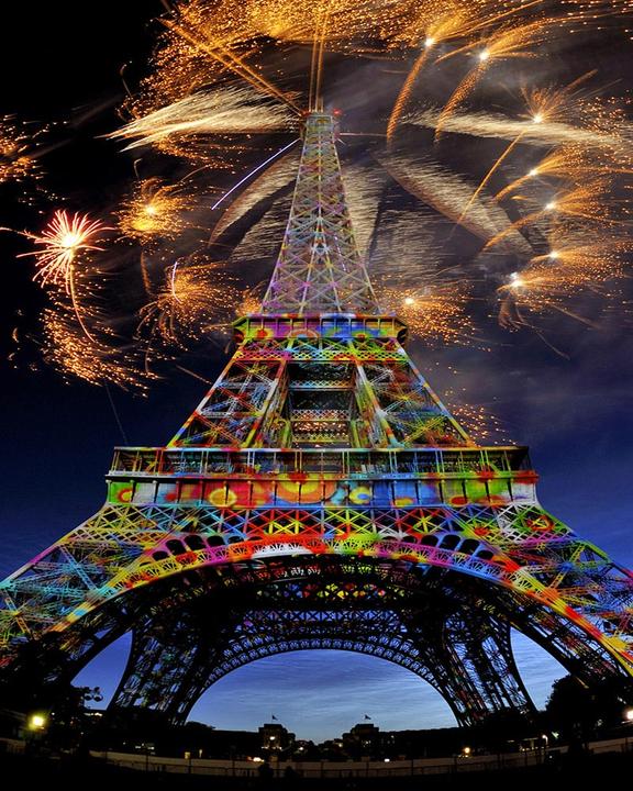 Immagine prodotto Figured'Art Diamond Painting - Fuochi d'Artificio e Torre Eiffel