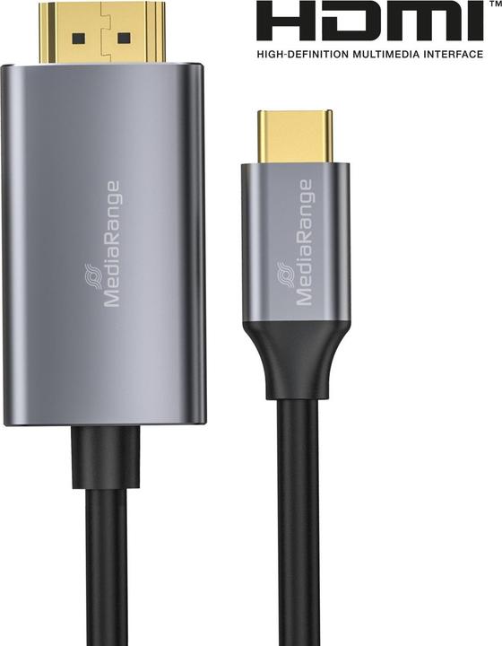 Produktbild MediaRange HDMI – USB C (1.80 m, HDMI)