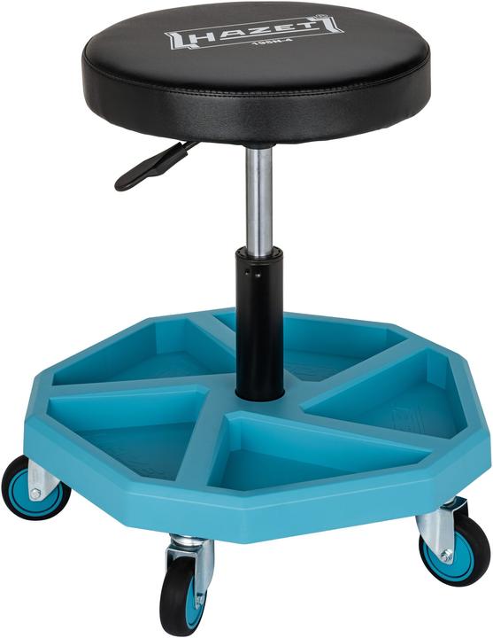HAZET Work seat 195N-4 (blue/black, load capacity up to 150kg, height-adjustable)