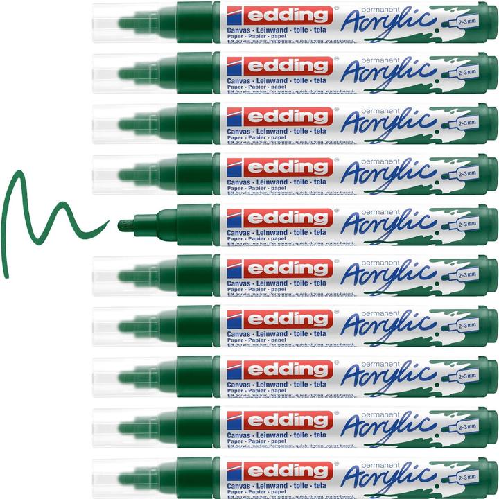 Produktbild Edding Acrylmarker 5100 Medium (Moosgrün, 3 mm, 1 x)
