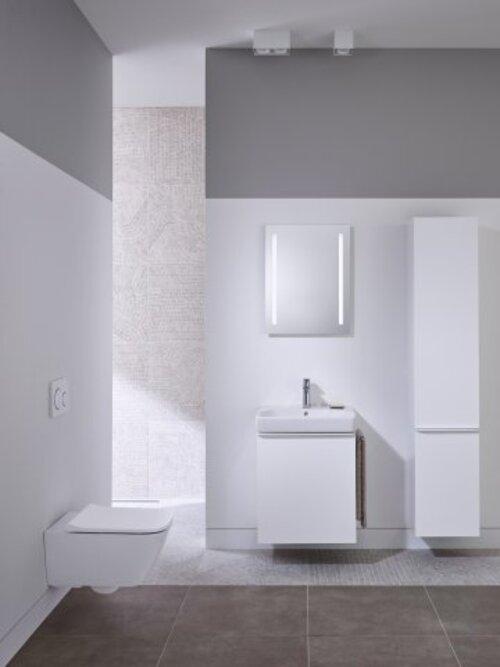 Produktbild Geberit Smyle Square Handwaschbecken Unterschrank, 500350, 442x617x356mm, mit 1 Tür, rechtsöffnend