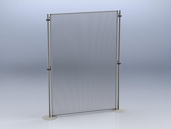 Produktbild eurokraft basic Funktions-Trennwand (1800 x 1200 mm)