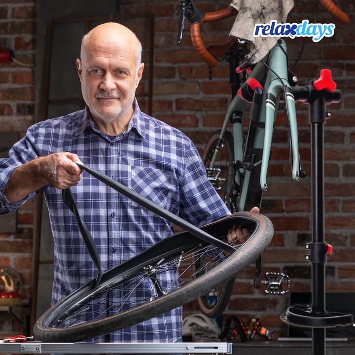 Actual product image Relaxdays Bicycle mounting stand
