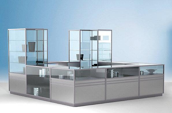 kaiserkraft Vetrina del contatore LINK (120 x 60 x 90 cm)