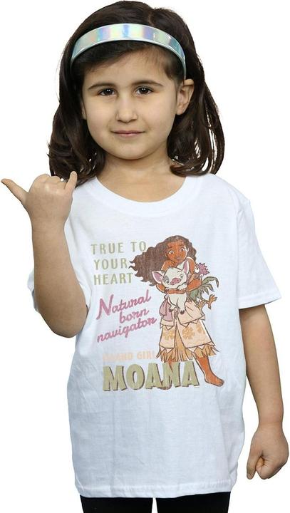 Immagine prodotto Disney Moana Natural Born Navigator Maglietta Ragazze (140, 146)