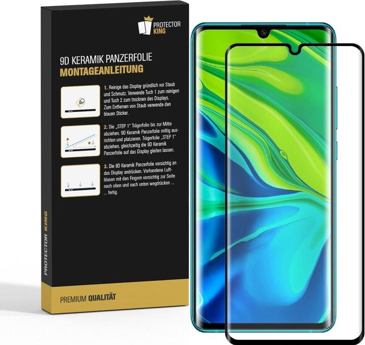Produktbild Protectorking 3x Ceramic-Glass Full Cover HD Klar (3 Stück, Xiaomi Mi Note 10)