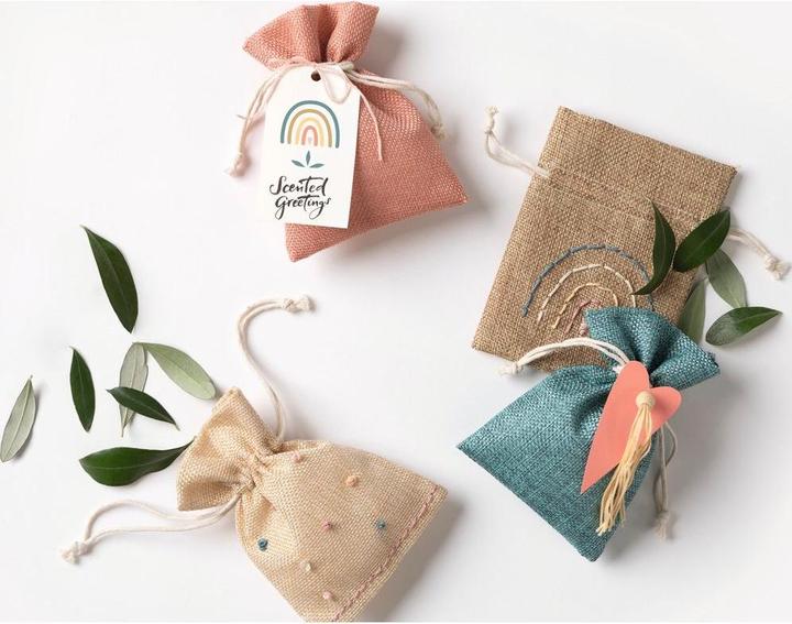 Actual product image Folia Fabric bag jute (Gift bag, 10 x)