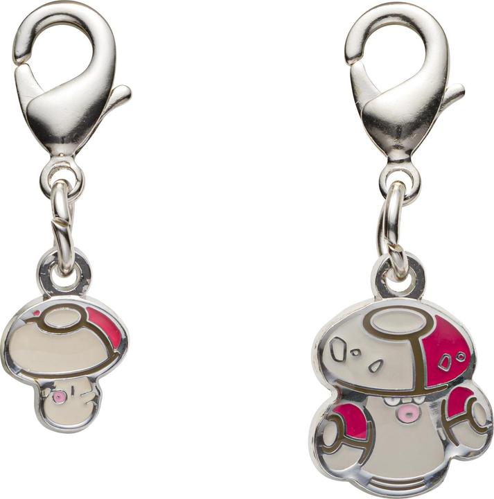 Pokémon Pokemon Center - Foongus, Amoonguss Schlüsselanhänger - 2 Stück