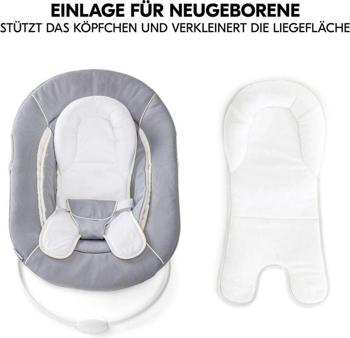 Produktbild Hauck Hochstühle Alpha Plus Black 4-tlg. Newborn Set - Hochstuhl (Hochstuhl)
