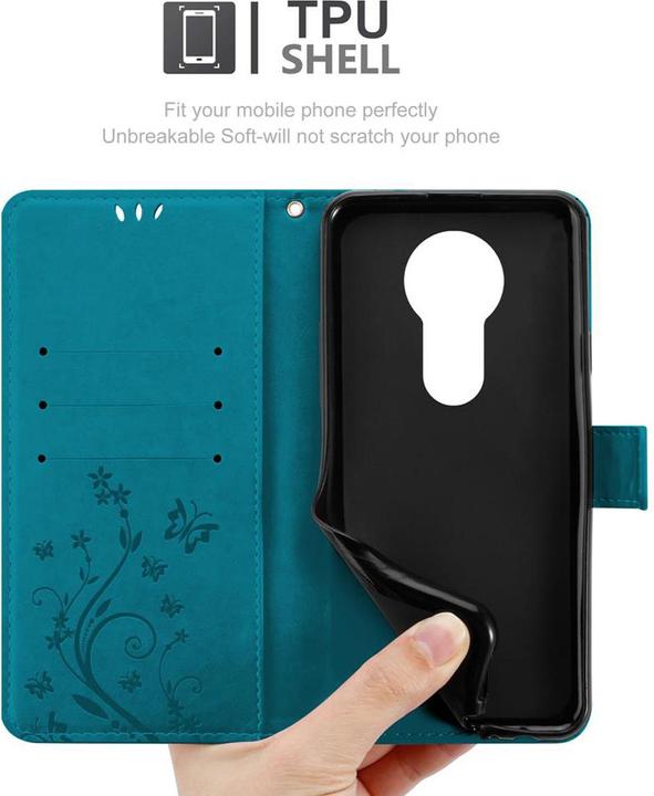 Produktbild Cadorabo Flower Book Cover (Motorola Moto E5 Plus)