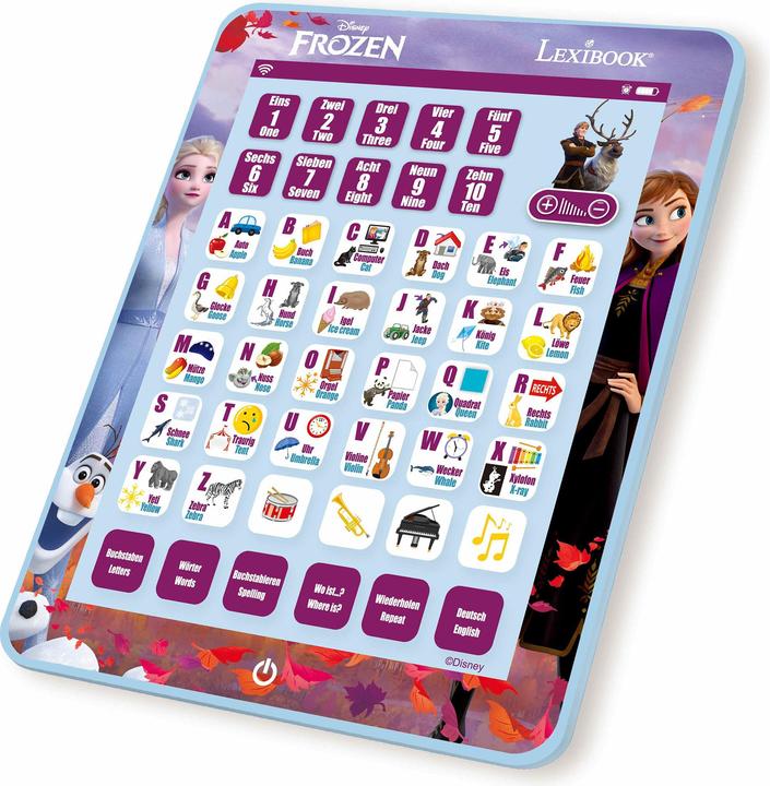 Image du produit Lexibook Tablette d'apprentissage bilingue allemand/anglais Disney Frozen (Anglais, Allemand)