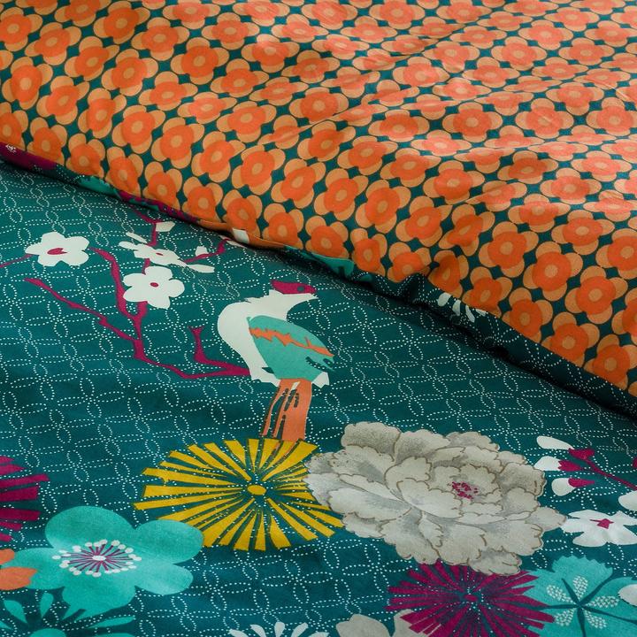 Image du produit La Redoute Interieurs Miss China Bleu Canard (Housse de couette, 260 x 240 cm)