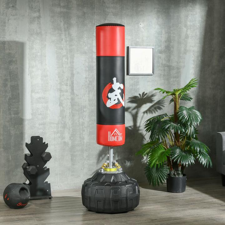 Image du produit Homcom Sac de frappe sur pied avec pied en forme de pneu (60 cm, 10 kg)