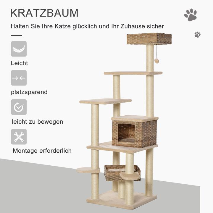 Image du produit Jamb Arbre à chat (174 cm, Beige+Brun)