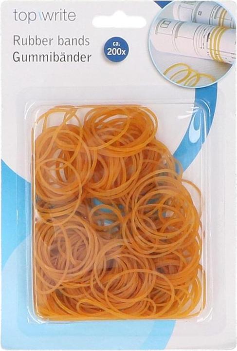 Actual product image Topwrite Elastic Bands Natural 200pcs (200 pcs.)
