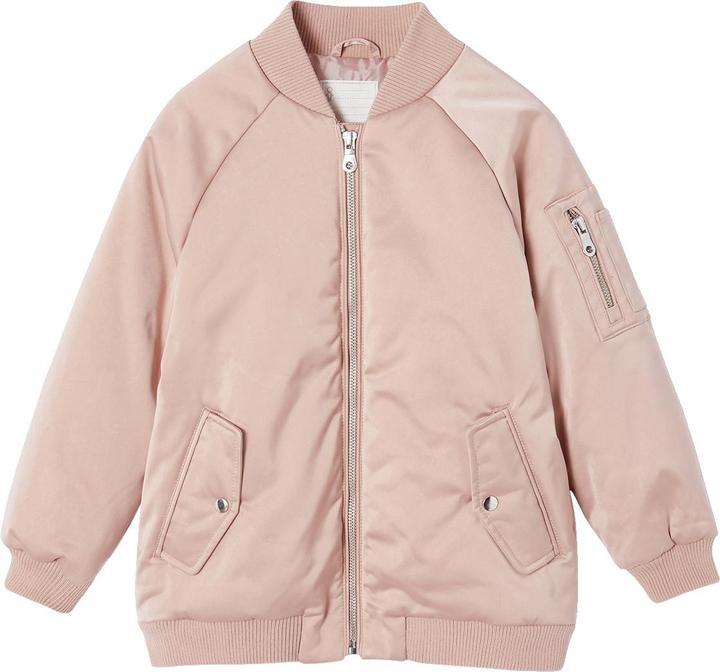 Actual product image Vertbaudet Shiny girls' bomber jacket with recycled polyester (104)