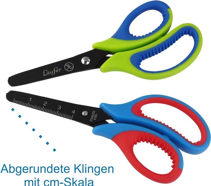 Immagine prodotto Läufer Forbici artigianali ergonomiche L "ufer, lunghezza: 130 mm, blu/rosso (13.13 cm)