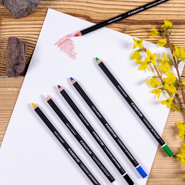 Actual product image Staedtler Lumocolor permanent glass chrome 108 20 Waterproof coloured pencils (6 x)
