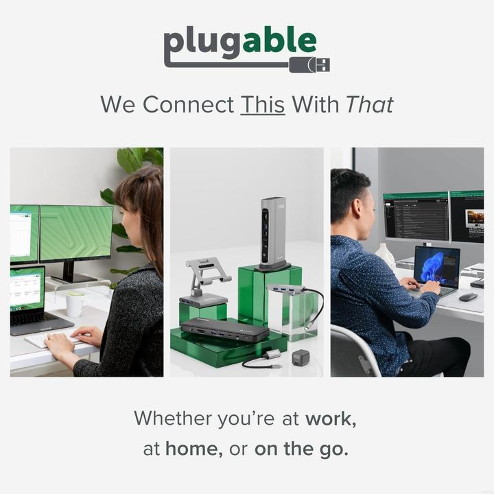 Produktbild Plugable Dual Monitor Docking Station