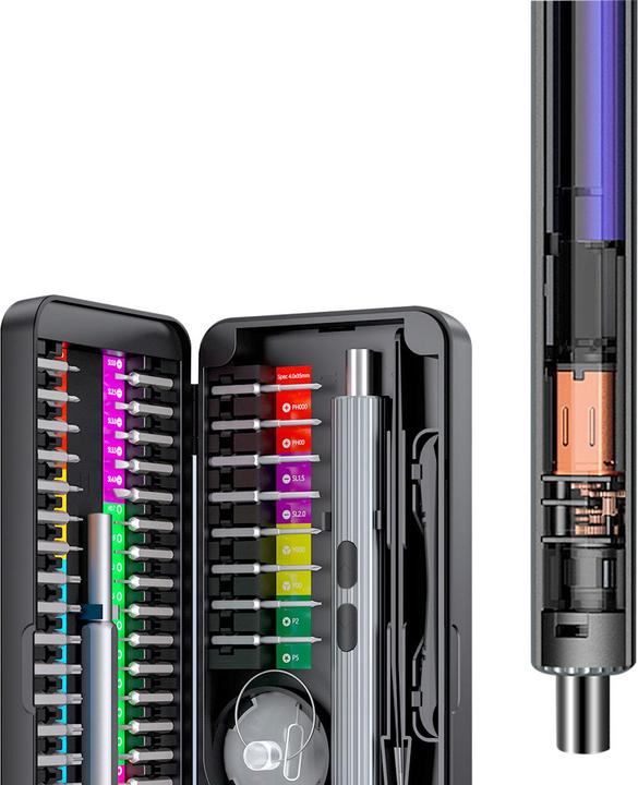 Actual product image Stahlwerk Precision screwdriver set EPS-58 ST 58-piece cordless precision mechanics