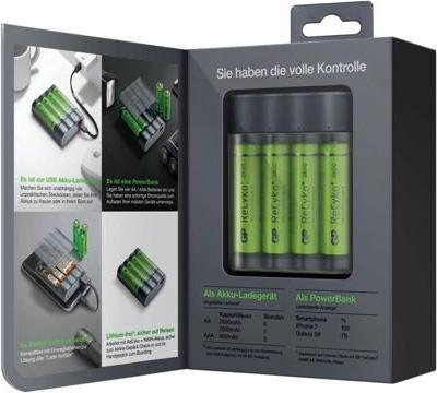 Produktbild GP Batteries Battery Charger Charge Anyway (1 Stk., AAA, AA, 2600 mAh, Ladegerät inkl. Akku)