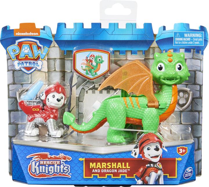 Produktbild Maki Paw Patrol Rescue Knights Marshall und Dragon Jade Actionfiguren-Set