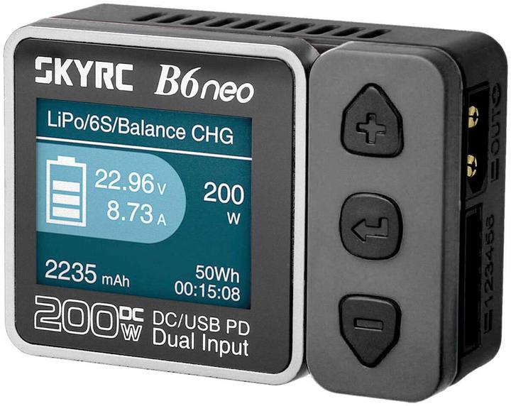 SkyRC B6neo-oplader grijs LiPo 1-6s 10A 200W