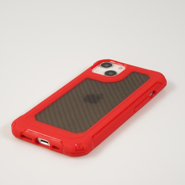 Produktbild PhoneLook Hülle Military Elite kompakt Cover mit semi-transparentem Carbon Rücken (Apple iPhone 14)