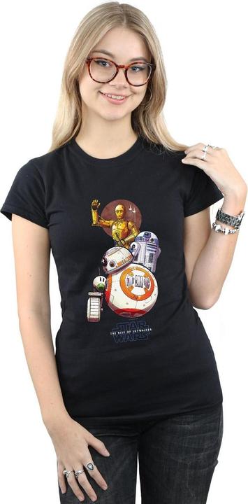 Immagine prodotto Star Wars The Rise Of Skywalker Droids Illustration Maglietta Donna (S)