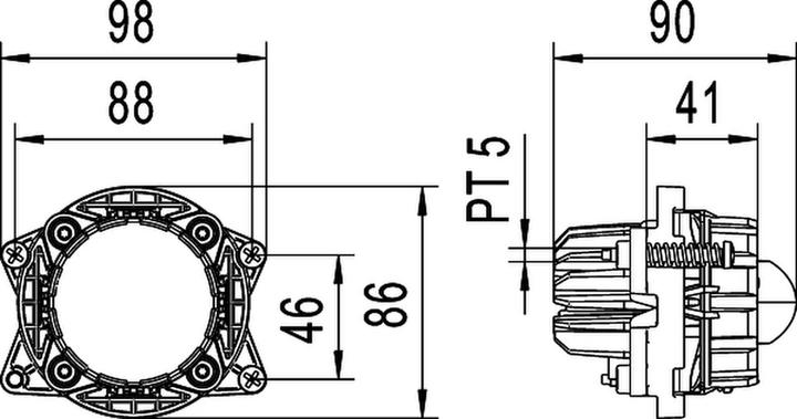 Actual product image Hella Headlights, LED (16 W, LED)