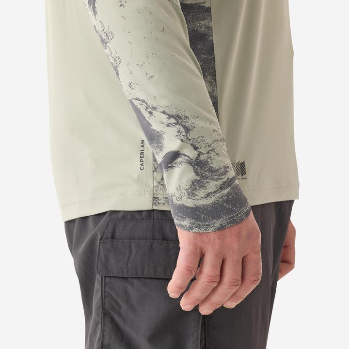 Actual product image Caperlan Angelshirt Anti-UV 500 Kapuze LSF 50+ grün (L)