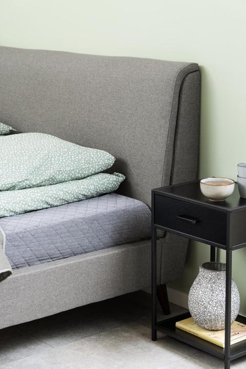 Actual product image AC Design Nightstand Multiple Bronx Melamine black (42 x 35 x 63 cm)