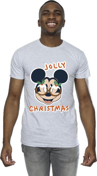 Produktbild Disney Mickey Mouse Jolly Christmas Glasses TShirt (XL)