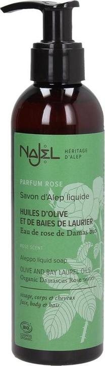 Image du produit Najel Savon Alep liquide à la rose (Savon liquide, 200 ml)