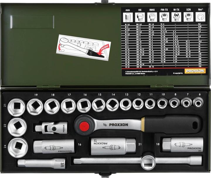 Productafbeelding Proxxon Dopsleutelset (3/8")