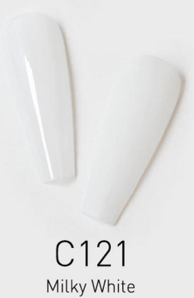 Actual product image Canni Gellack The White C121 UV/LED (Milky White, UV gel varnish)