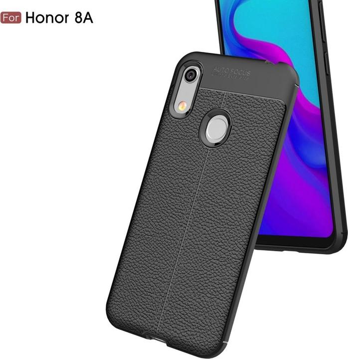 Actual product image Screenguard Honor 8A Case Leather Design TPU Cover (Fee 8A)