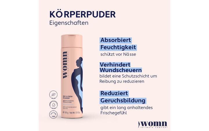 Actual product image womn Body Powder Dry and Fresh 100 g (Body powder)