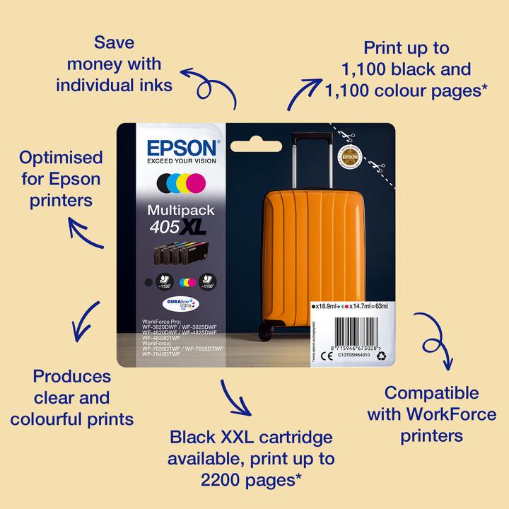 Actual product image Epson Ink cartridge 405XL (Y)
