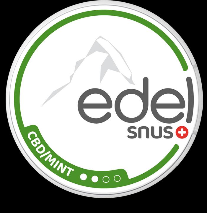 Immagine prodotto Edelweiss CBD Menta (Tutto Bianco Slim) (Snus al CBD)