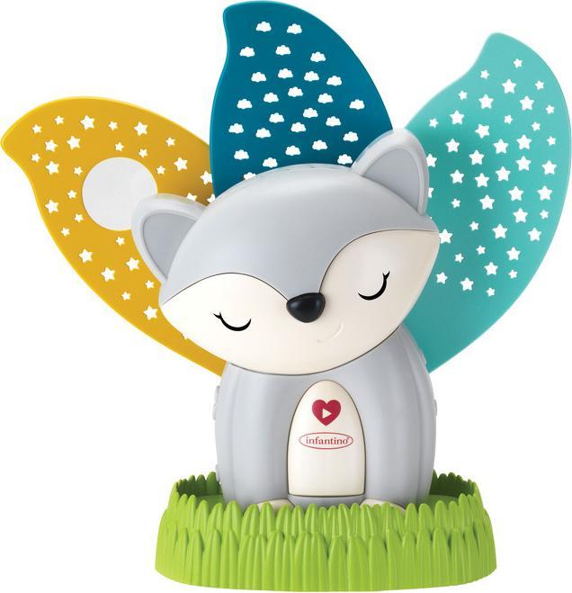 Image du produit Infantino Veilleuse et calmante musicale 2 en 1, Renard gris