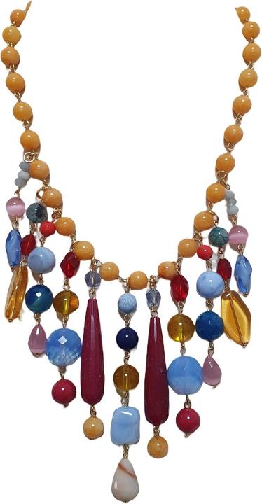 Produktbild L'Officiel Collana multicolore con agate colorate yellow